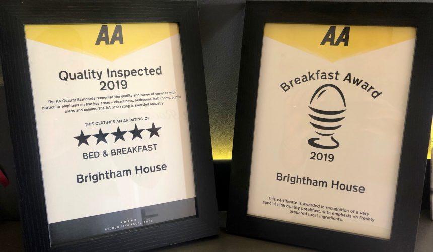 Brightham Houses – Visit by the AA Hotel Inspector